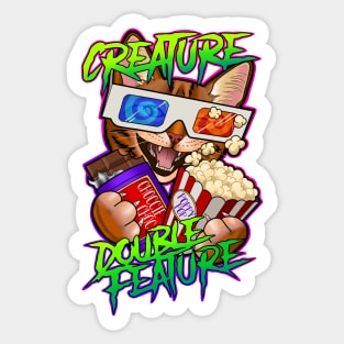 Creature Double Feature Sticker